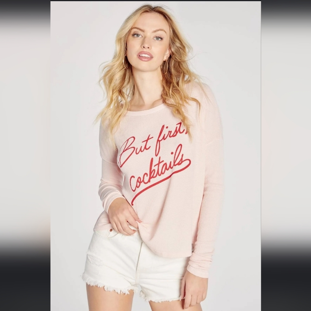 Wildfox Pink Henley size